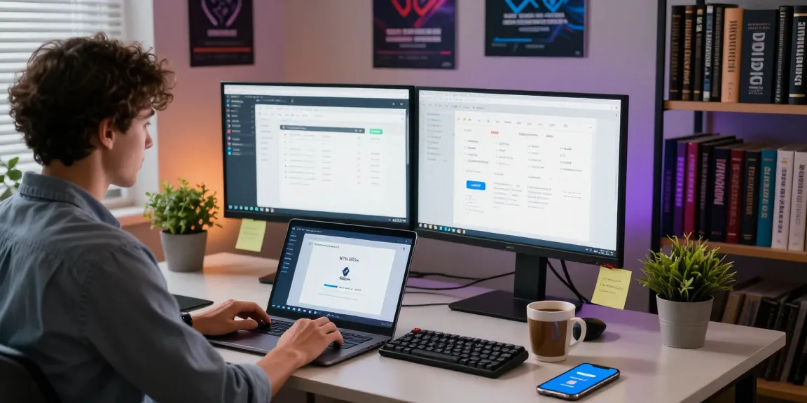 WPS Download in action at a modern workspace, individual focused on productivity tools and technology.